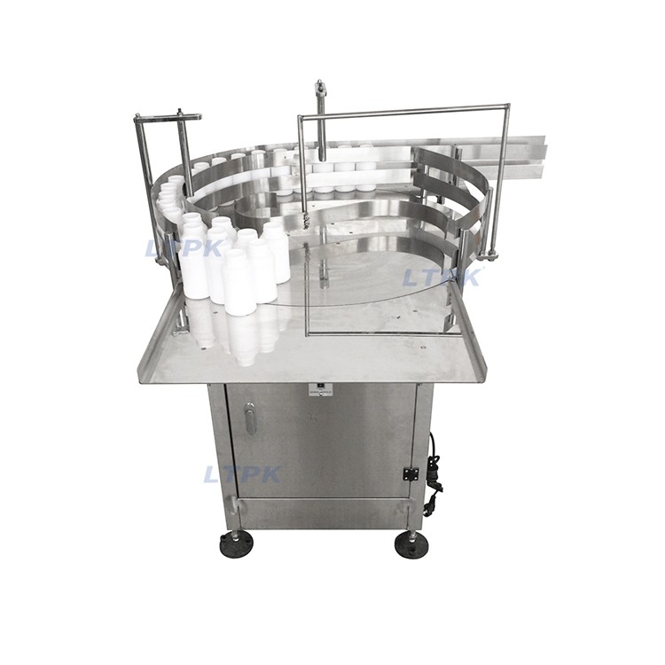 LT-800 Automatic Plastic Glass Bottle Turntable Machine Unscrambler Bottle Feeder for Production Line