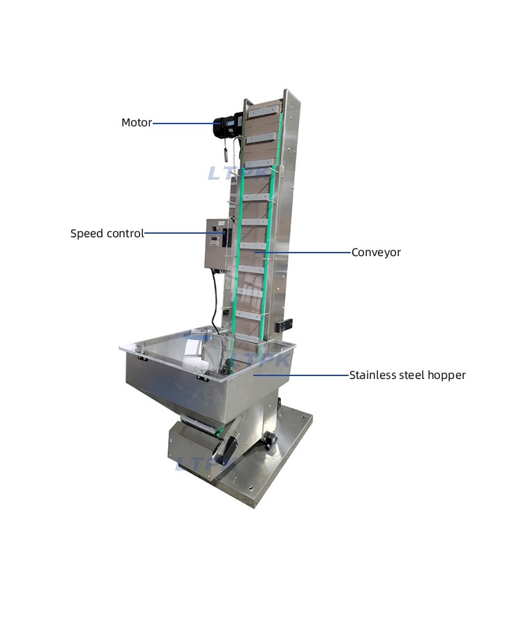 LT-ACF02 Automatic Customize Plastic PET Bottle Cap Feeding Machine Elevator for Production Line