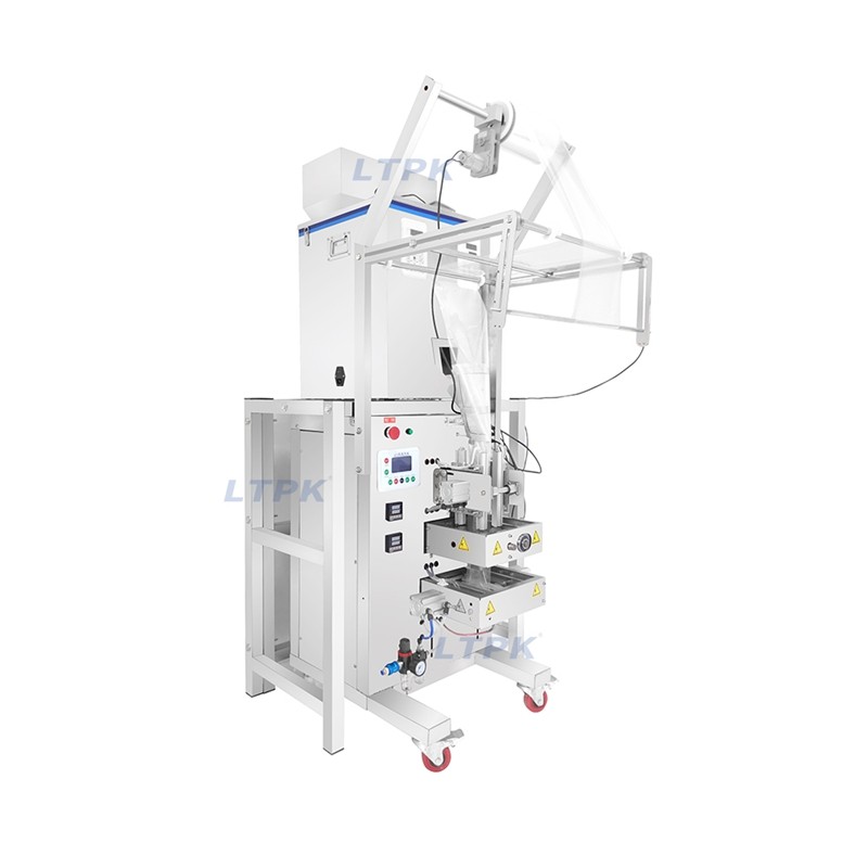 LT-ZBD200F Automatic Four Sides Seal Double Heads 200G Beans Particle Pouch Packaging Machines with 4 Air Cylinder