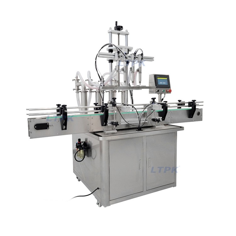 LT-QZDY4 Vertical Fully Automatic Four Nozzles Bottle Liquid Filling Machine