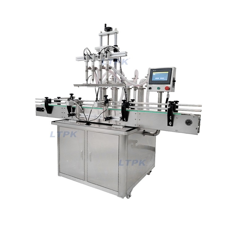 LT-QZDY4 Vertical Fully Automatic Four Nozzles Bottle Liquid Filling Machine