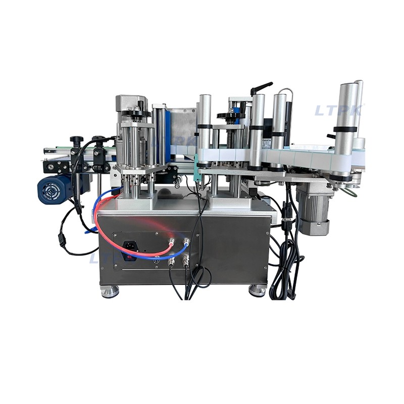 LT-150F Automatic Desktop Plastic Round Bottle Adhesive Sticker Position Labeling Machine with Conveyor