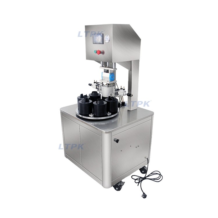 LT-20 Semi Automatic Glass Bottle Jar Vacuum Capping Machine Manufacturer