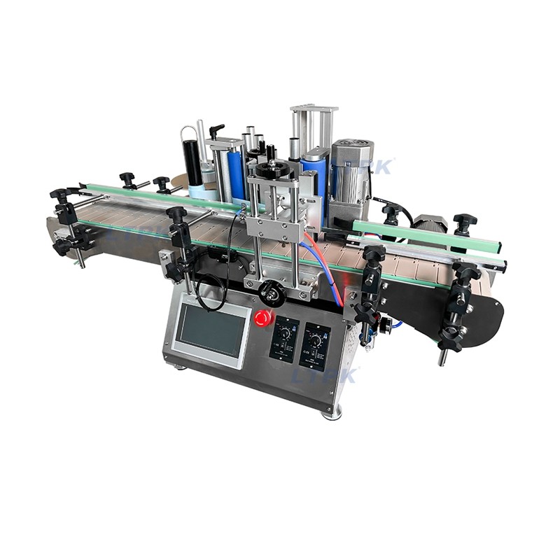 LT-150C Desktop Automatic Water Round Bottle Position Labeling Machine with Chain Conveyor