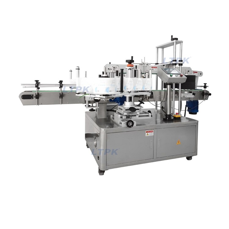 LT-600 Fully Automatic Two Sides Flat Round Bottle Labeling Machine for Cosmetics Food Industry