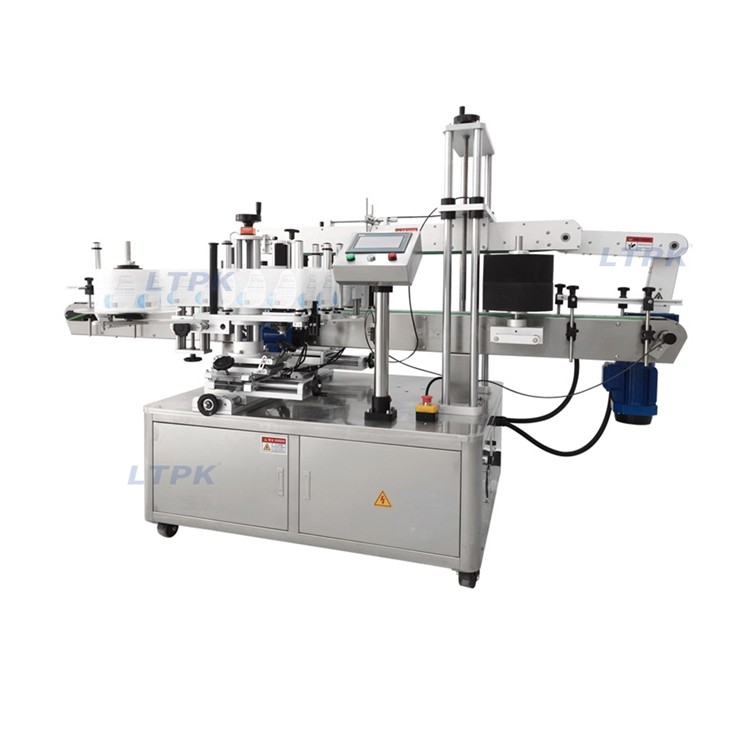 LT-600 Fully Automatic Two Sides Flat Round Bottle Labeling Machine for Cosmetics Food Industry