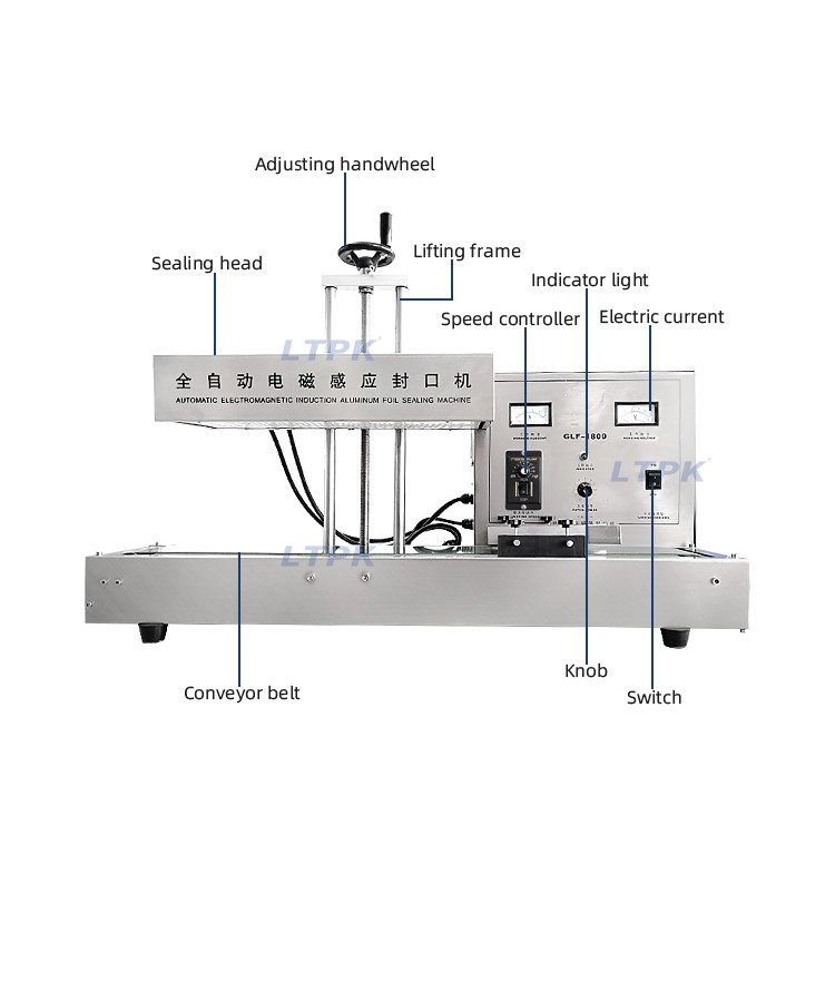 LT-GLF-1800 Automatic Continuous Induction Aluminum Foil Sealing Machine for Jars