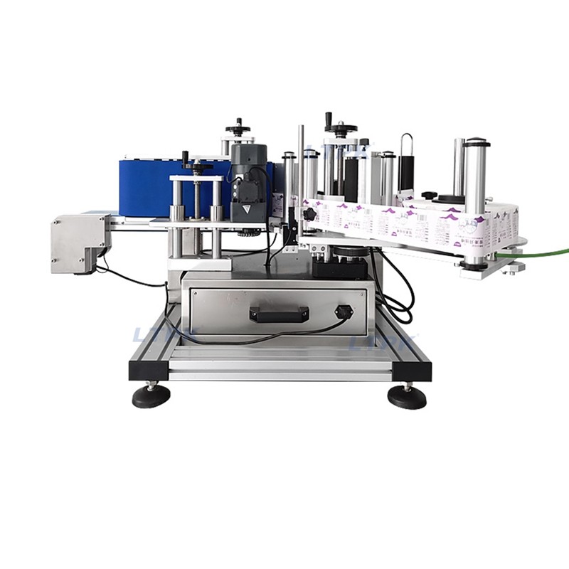 LT-150 Automatic Tabletop Wine Water Drink Bottle Labeling Machine for Round Bottles