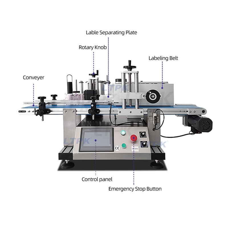 LT-150 Automatic Tabletop Wine Water Drink Bottle Labeling Machine for Round Bottles