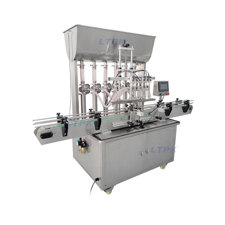 LT-QZDG6 Full Automatic Six Heads Bottle Water Honey Paste Filling Line Machines