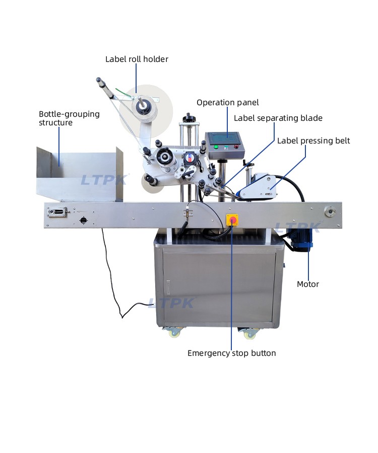 LT-330 Factory Supply Automatic Horizontal Tube Lipstick Vial Labeling Machines