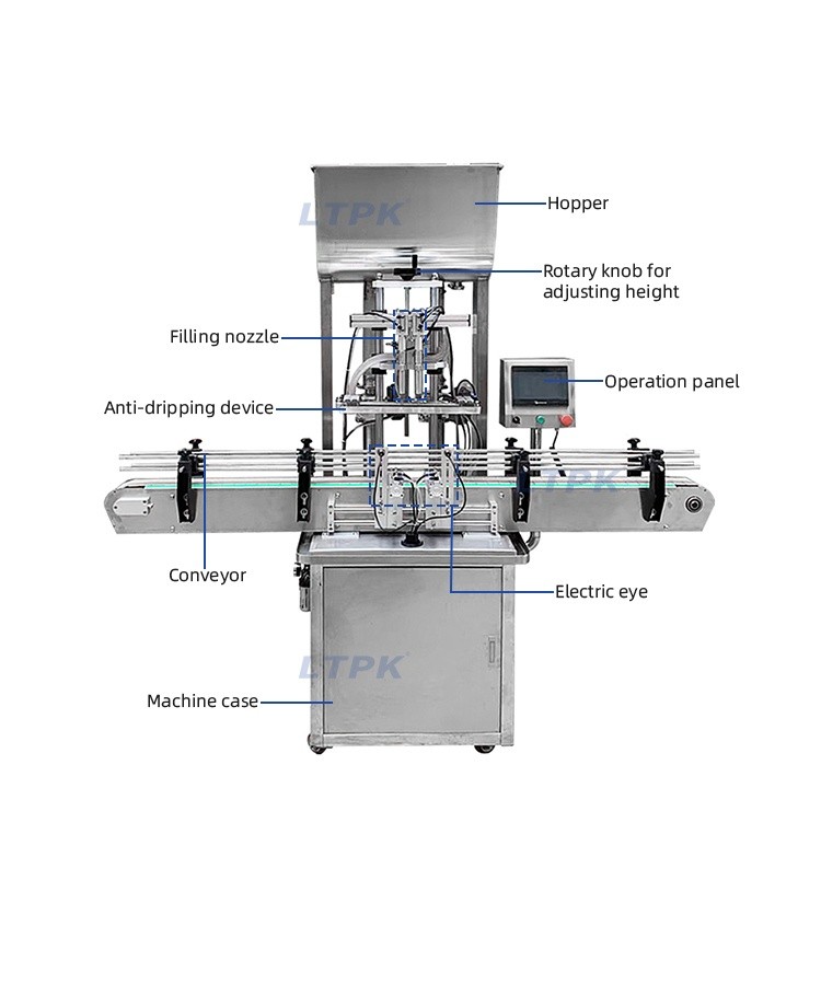 LT-QZDG2 Factory Automatic Two Nozzles Jelly Tomato Sauce Bottle Jar Paste Filling Machines