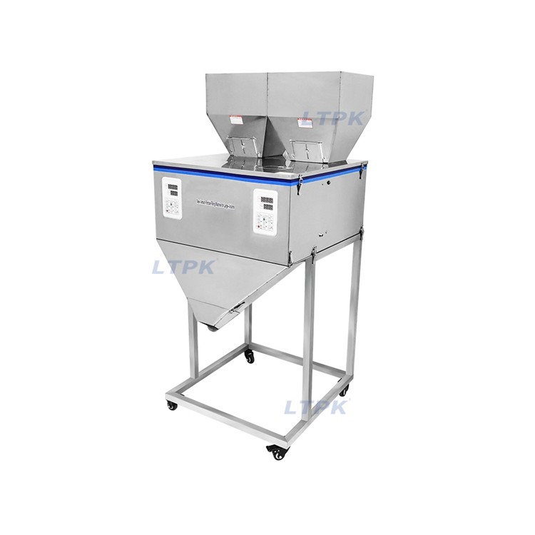 LT-W1200D Model Double Hopper 1200G Granule Spices Candy Milk Tea Powder Weighing Filling Machines