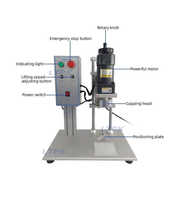 LT-DDX450 Semi Automatic Electric Bottle Screw Capping Machine for Pet Bottle