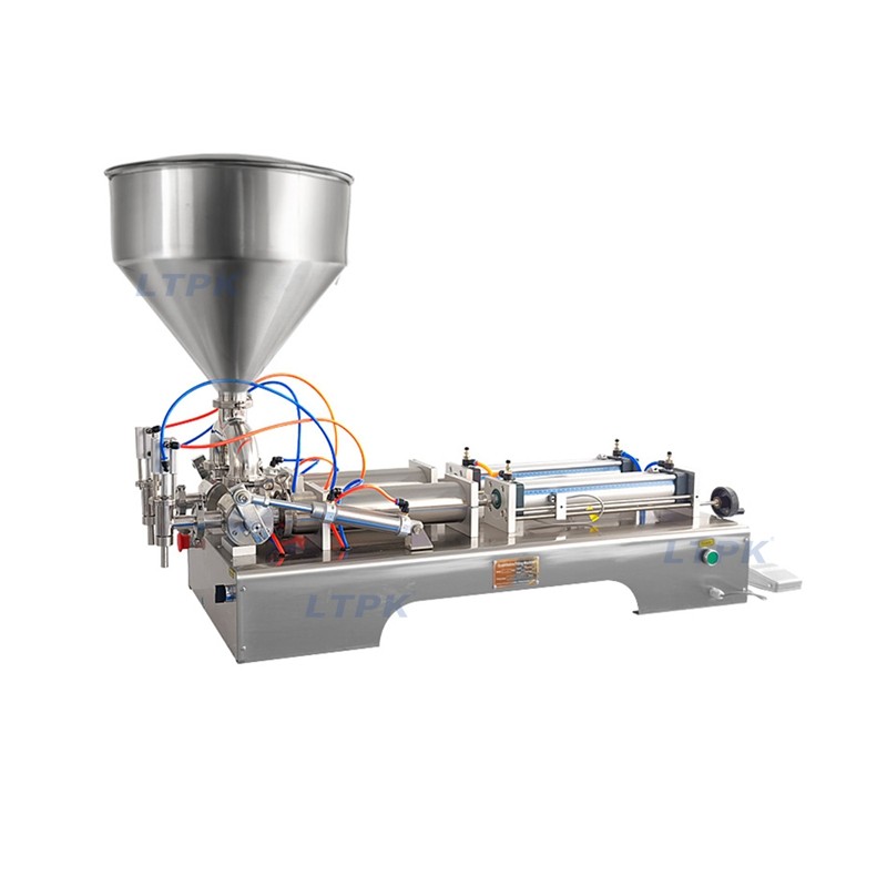 LT-G2WG Semi Automatic 1000ML Two Nozzles Piston Paste Oil Cream Filling Machines