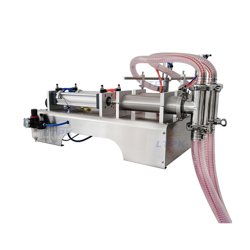 LT-G2WY Semi-auto Two Nozzles 100-1000ML Water Milk Juice Bottle Liquid Filling Machines