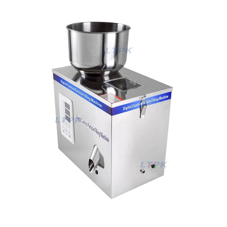 LT-W25 Semi Automatic Round Hopper 25g Seeds Grain Spices Powder Granule Weighing and Filling Machines