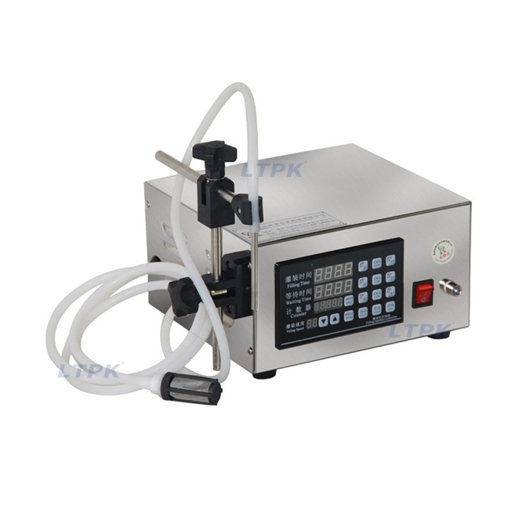 LT-130I Small Mini Single Head Bottle Juice Oil Liquid Filling Machine