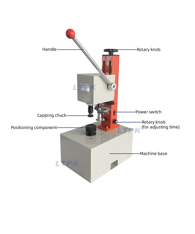 LT-KFJ-1035 Manual Electric Oral Liquid Bottle Locking Capping Machines Vial Crimper