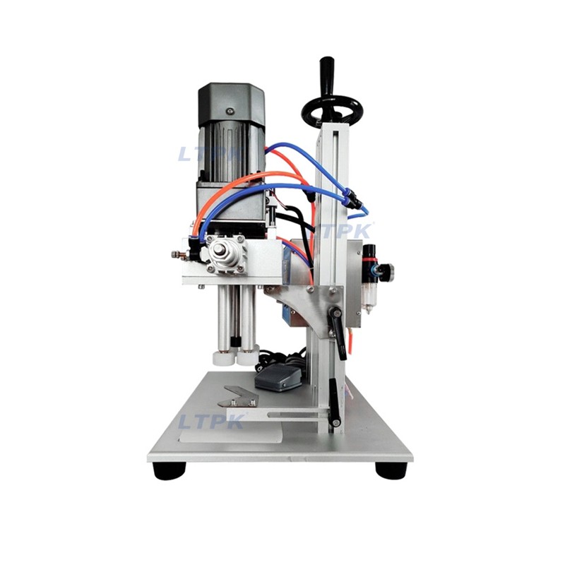 LT-XLSGJ-6100 Desktop Semi-automatic Pneumatic Water Spray Plastic Bottle Capping Machines