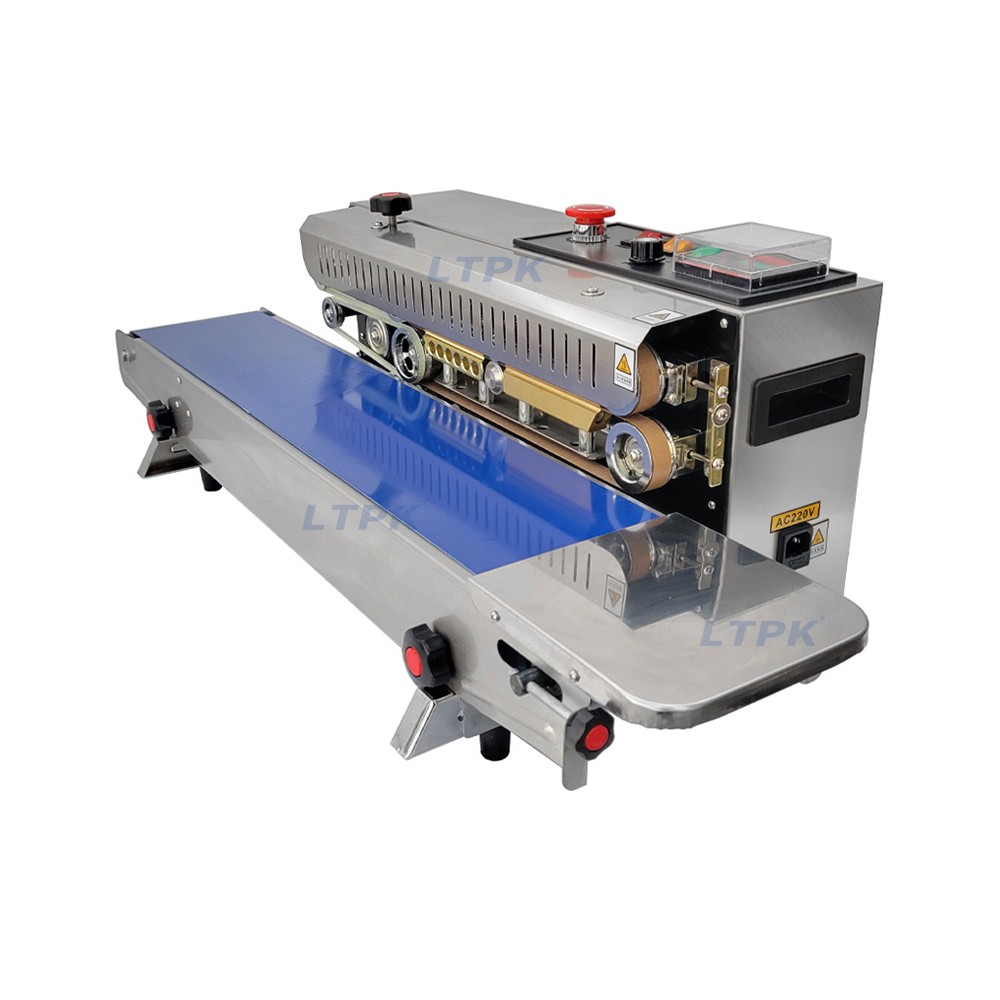 LT-FR770S Horizontal Stainless Steel Continuous Band Plastic Bag Sealing Machine