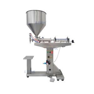 LT-LGF100 Vertical Pneumatic Stainless Steel Sauce Drink Lotion Bottle Paste Filling Machine with Hopper