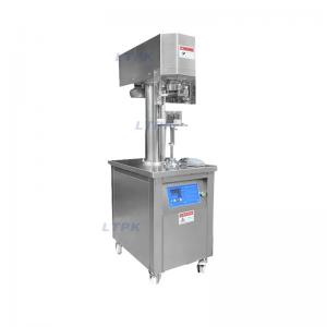 LT-100 Automatic High Quality Plastic Tin Can Sealer Seamer Sealing Machine